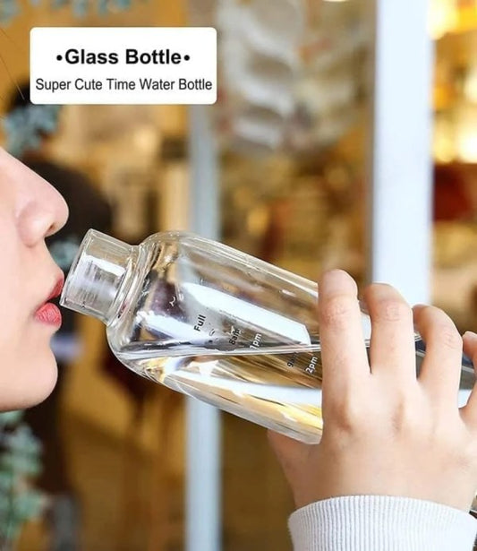 500ml Glass Water Bottle – Simple, Durable & Stylish Design