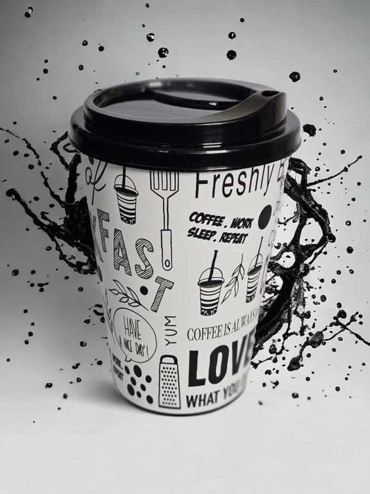 Reusable Coffee Travel Mugs with Spill-Proof Lid