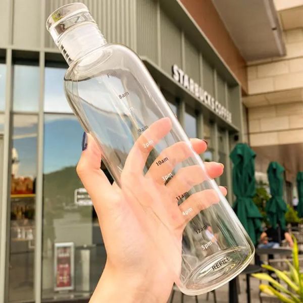 500ml Glass Water Bottle – Simple, Durable & Stylish Design