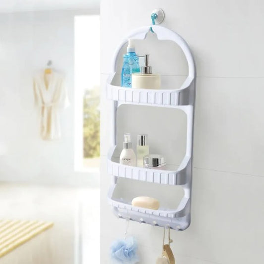 3-Layer Bathroom Shampoo and Shower Caddy Rack – Space-Saving Organizer (Random Color)