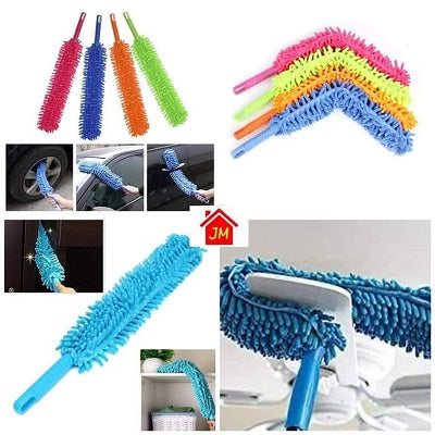 Flexible Micro Fiber Duster With Telescopic Stainless Steel Handle for Fan Cleaning Specially (With MOP Holder Free gift)
