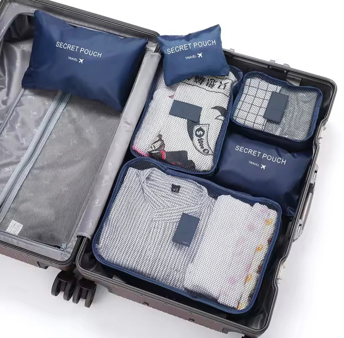 6pcs set travel storage bag suitcases travel