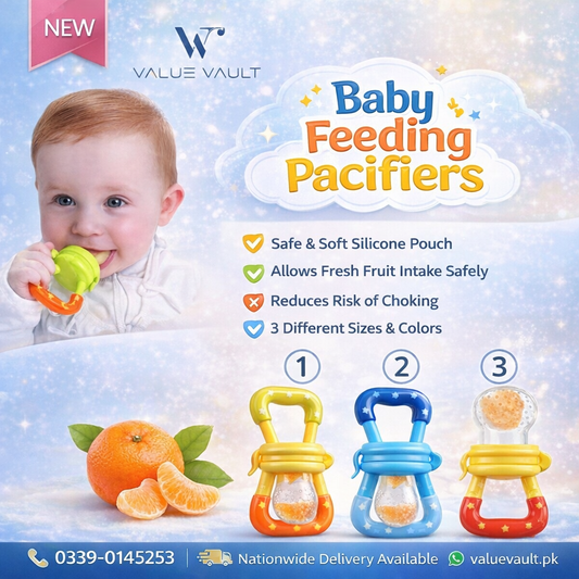Silicone Baby Food Feeder Pacifier - Nibbler for Fresh Fruits and Weaning, Baby Teeth & Dental Care