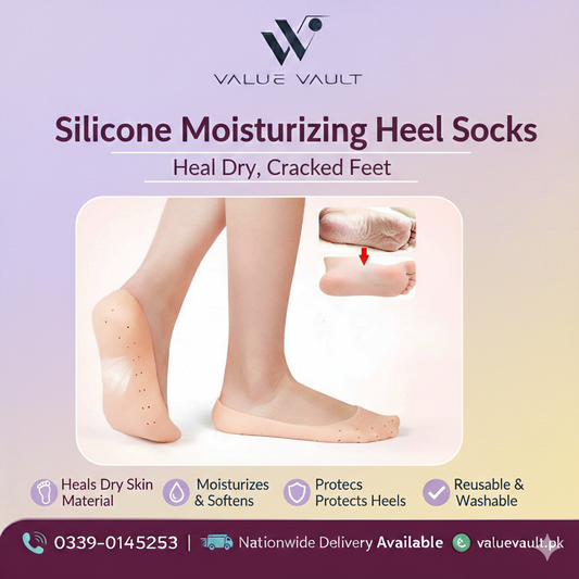 Moisturizing Anti-Crack Silicone Socks for heal cracks and pain relief