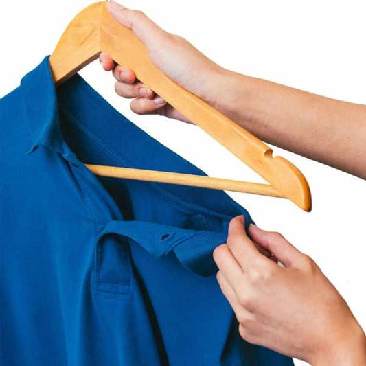 Set Of 3 Wood Hanger, Non-Slip Wooden Hangers, Laundry Cloths Wooden Hanger