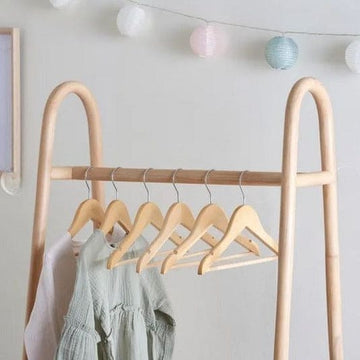 Set Of 3 Wood Hanger, Non-Slip Wooden Hangers, Laundry Cloths Wooden Hanger