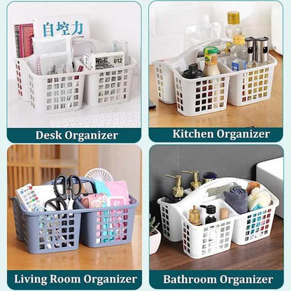 Imperial 3-compartment Storage Basket/plastic Storage Basket For Multipurpose