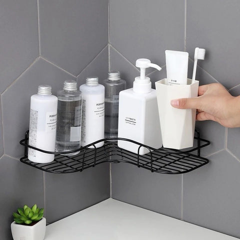 Self-Adhesive Bathroom Corner Rack - Bathroom Corner Shelf