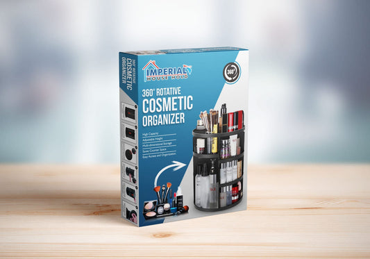 Imperial 360 Rotative Cosmetic Organizer/makeup Storage Plastic Drawer Cosmetic Organizer