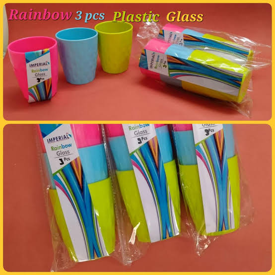 Imperial Rainbow Glass 3 Pcs