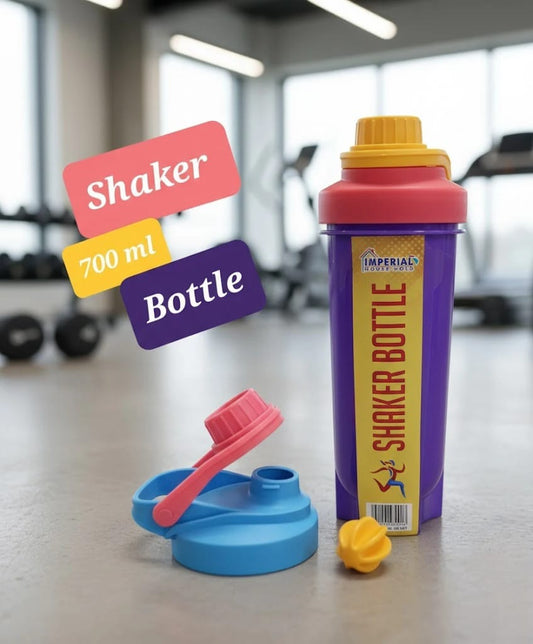 Imperial Shaker Bottle Colorful Large 700ml/sports Gym Water Bottle Multipurpose Shaker