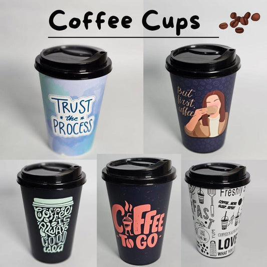 Reusable Coffee Travel Mugs with Spill-Proof Lid