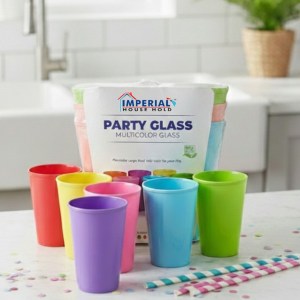 Multicolor Reusable Party Cups (6 Pack) – High-Durability Drinkware Set