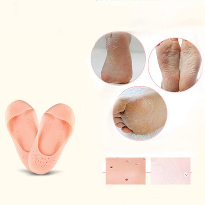 Moisturizing Anti-Crack Silicone Socks for heal cracks and pain relief