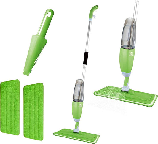Spray Mop For Hard Floor Cleaning With Microfiber Mop Pad Refills and 600ml Water Tank, 360° Rotating Flat Mop for Home Kitchen Hardwood Laminate Wood Ceramic Tile Floor