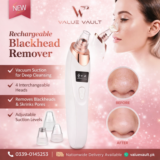 Blackhead Remover Vacuum Acne Pimple Black Spot Suction Electric Facial Pore Cleaner Skincare Exfoliating Beauty Device