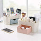 Portable Desktop Storage Box Plastic Scissors Organizer Jewelry Nail Polish Pen Makeup Brushes Kit Container Tool