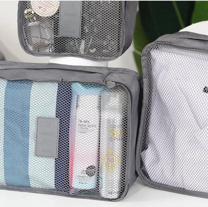 6pcs set travel storage bag suitcases travel