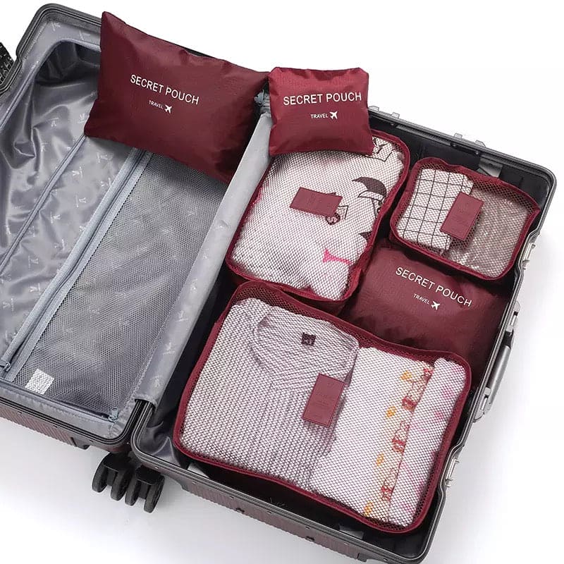 6pcs set travel storage bag suitcases travel