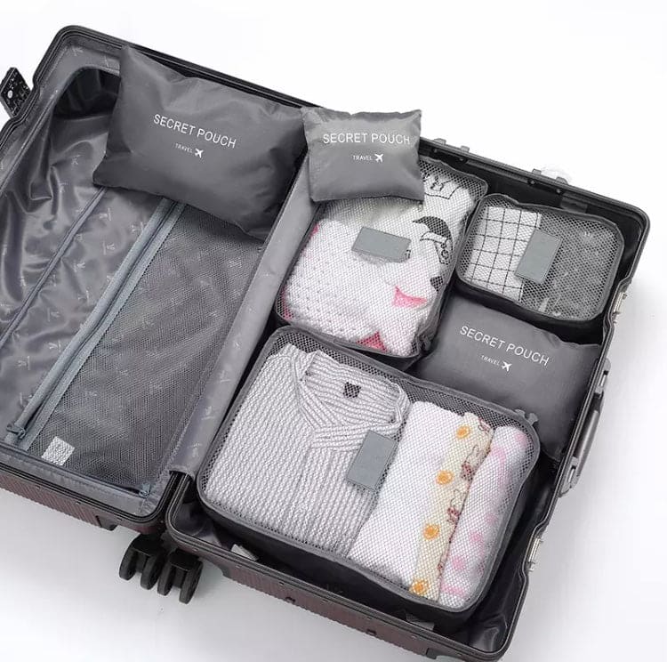 6pcs set travel storage bag suitcases travel