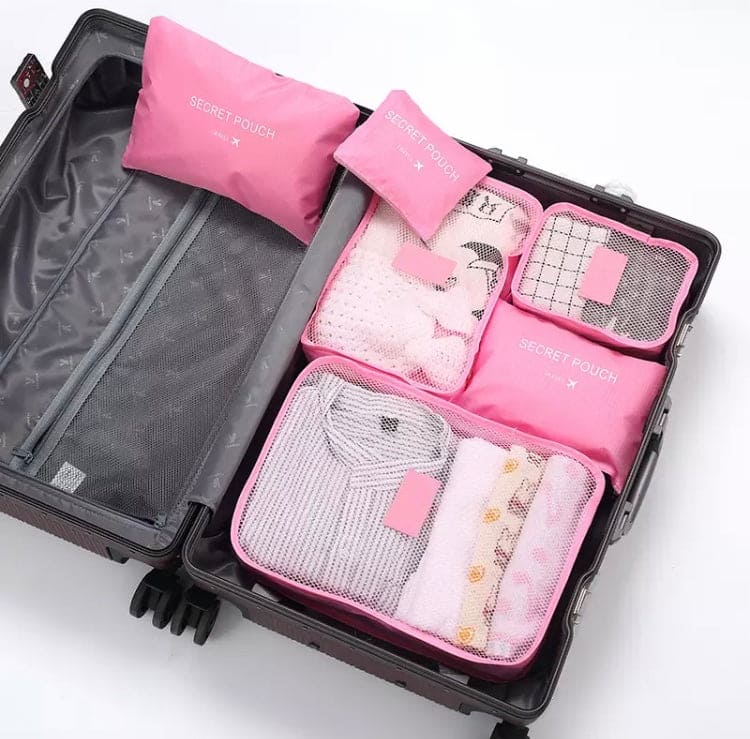 6pcs set travel storage bag suitcases travel