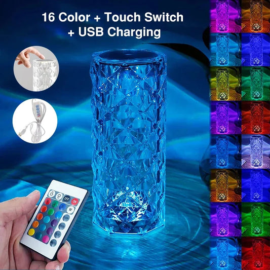 16 COLORS CRYSTAL DIAMOND LAMP